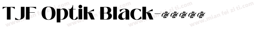 TJF Optik Black字体转换